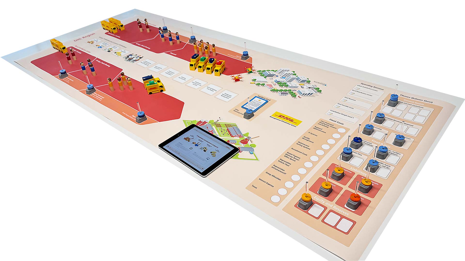 DHL Planspiel Spielbrett